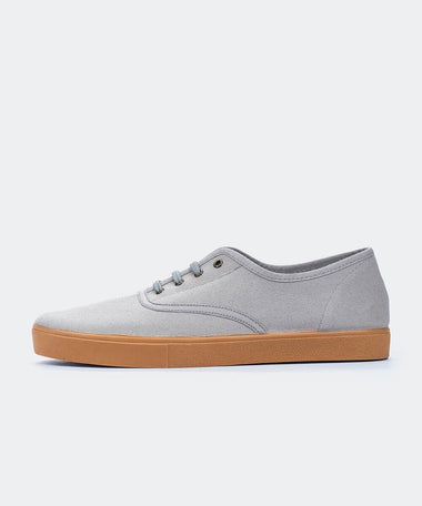 Zapatillas de lona gris para hombre y mujer
