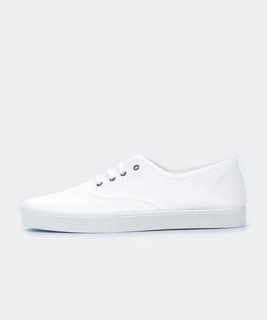 Zapatillas de lona blancas hombre y mujer para verano