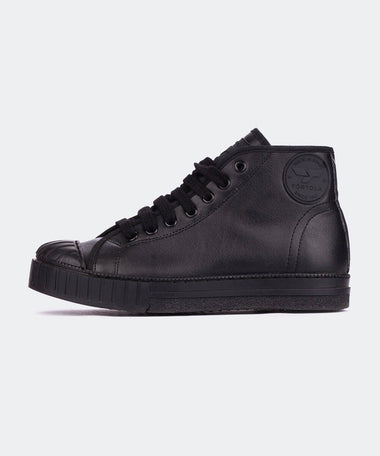 zapatillas-tórtola-piel-negras-vintage