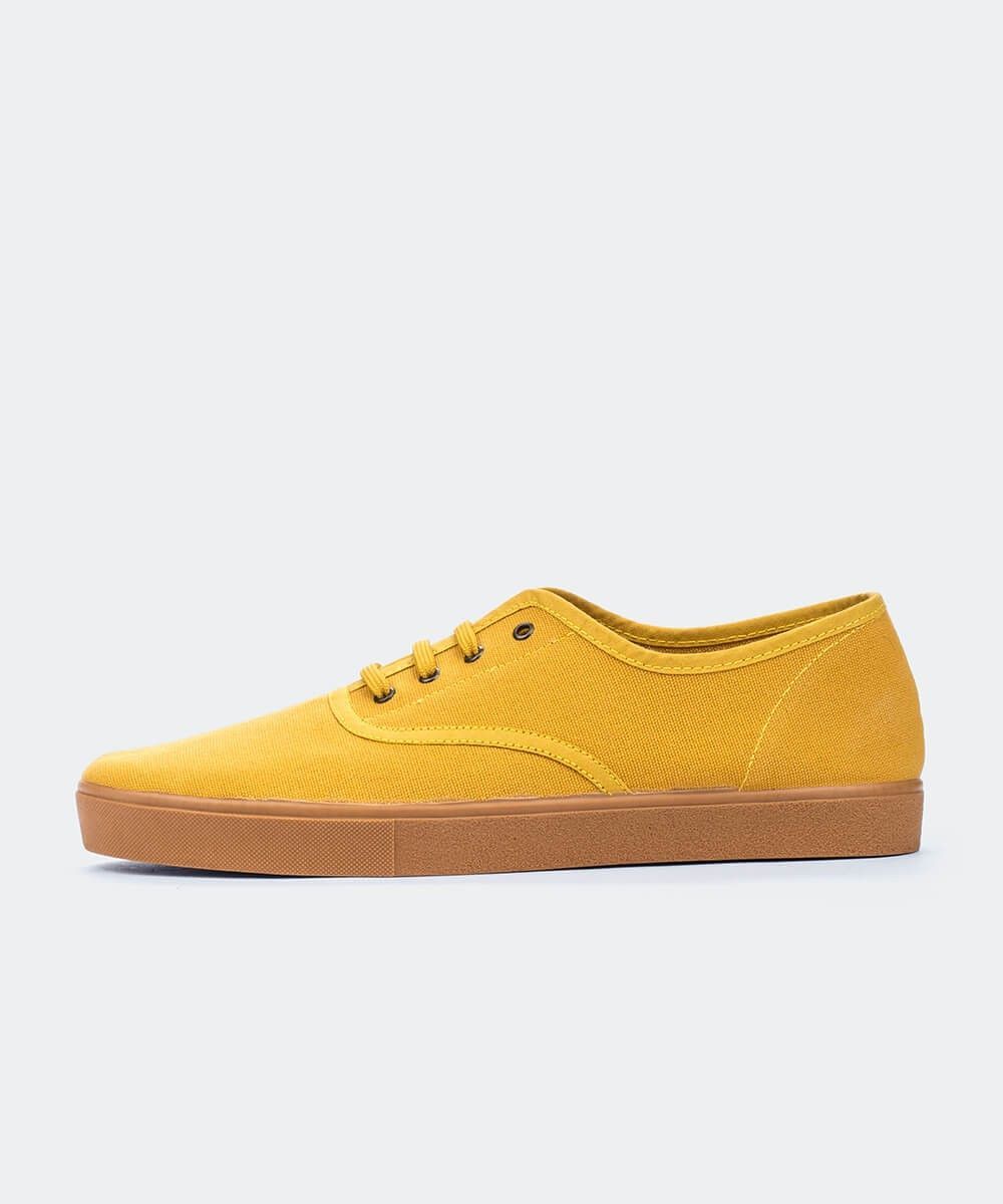 Zapatillas lona amarillas - Zapatillas de lona amarillas y mujer - Tortola