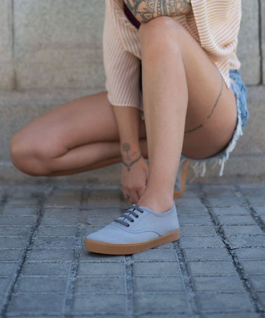 Zapatillas grises Tórtola para verano